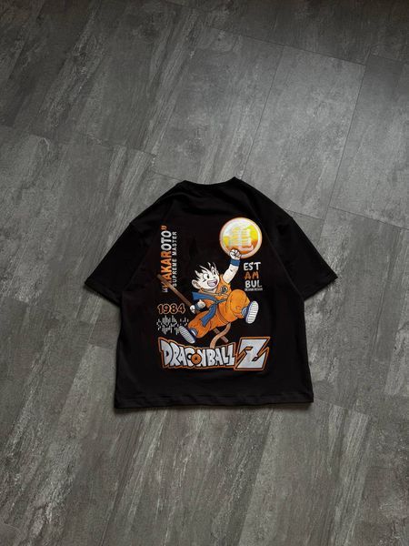Goku large embroidery oversize t-shirt 31.259 фото