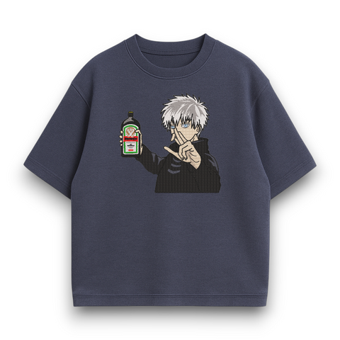 Satoru Gojo with liquor v2 oversize t-shirt 31.319 фото