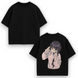 Kaoruko Waguri large embroidery v2 oversize t-shirt, Black, XS