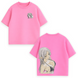 Frieren large embroidery oversize t-shirt 31.738 фото