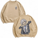 Haimia Senpai large embroidery oversize sweatshirt 31.728 фото
