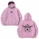 Malevolent Shrine Sukuna oversize hoodie, light pink, S (not warm)