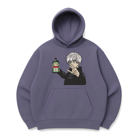 Satoru Gojo with liquor v2 oversize hoodie 31.317 фото