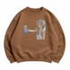 Frieren with beer oversize sweatshirt, Brown, S (warm)