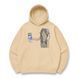 Frieren with milk lemonade oversize hoodie, Beige, S (warm)