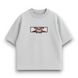 Tanjiro boxed oversize t-shirt, light gray, XS