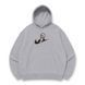 Swoosh Ichigo Kurosaki v3 oversize hoodie, light gray, S (not warm)