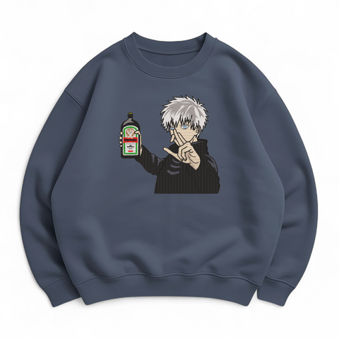 Satoru Gojo with liquor v2 oversize sweatshirt 31.318 фото