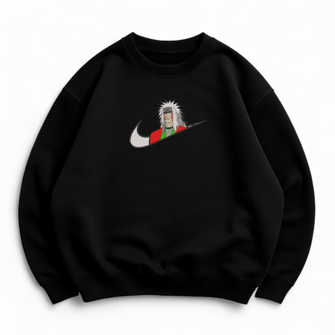 swoosh Jiraya oversize sweatshirt, Black, S (warm)