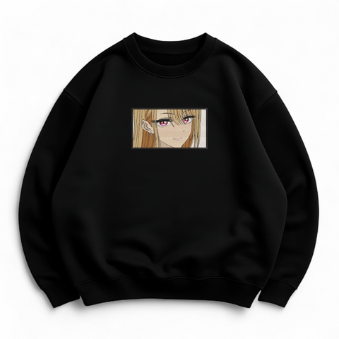 Marin Kitagawa boxed oversize sweatshirt, Black, S (warm)