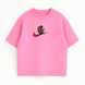 swoosh Spider-man and Venom oversize t-shirt, Pink, XS