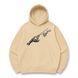 Berserk with liquor oversize hoodie, Beige, S (warm)