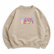 Mitsuri boxed oversize sweatshirt, Beige, S (warm)