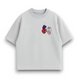 Spider-man and Kitty oversize t-shirt, light gray, XS