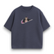 Swoosh Nezuko v2 oversize t-shirt, Dark gray, XS