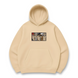 Jojo anime boxed Oversize hoodie, Beige, S (warm)