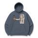 Frieren with whiskey oversize hoodie, Gray, S (warm)