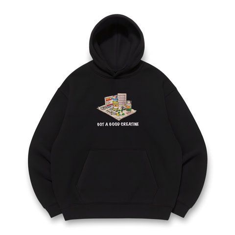 Got a good creatine oversize hoodie, Black, S (warm)