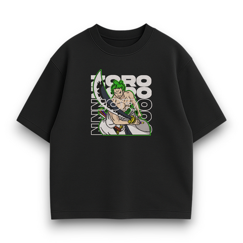 Roronoa Zoro poster oversize t-shirt 31.139 фото