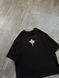Jesus Jojo large embroidery oversize t-shirt, Black, XS