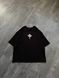 Jesus Jojo large embroidery oversize t-shirt, Black, XS