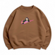 Swoosh Nezuko oversize sweatshirt, Brown, S (warm)