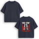 Retsu Unohana large embroidery oversize t-shirt 31.082 фото