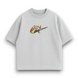 Swoosh Minato v2 oversize t-shirt, light gray, XS