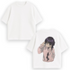 Kaoruko Waguri large embroidery v2 oversize t-shirt, White, XS