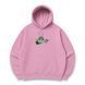 Swoosh Roronoa Zoro color oversize hoodie, light pink, S (not warm)