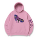 Killer Queen Jojo oversize hoodie, light pink, S (not warm)