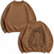 Kaoruko Waguri large embroidery OUTLINE oversize sweatshirt 31.755 фото