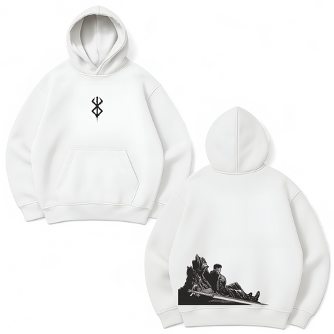 Berserk mountain large embroidery oversize hoodie 31.287 фото