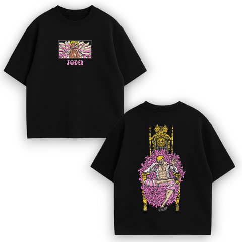 Doflamingo large embroidery oversize t-shirt 31.162 фото