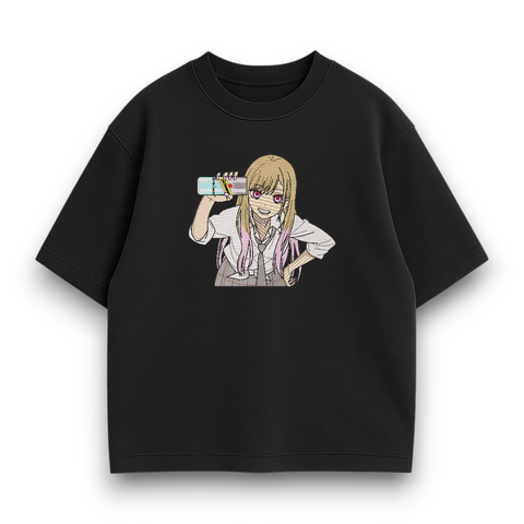 Marin Kitagawa with lemonade oversize t-shirt 30.912 фото