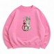 Frieren with hookah oversize sweatshirt, Pink, S (warm)