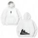 Berserk mountain large embroidery oversize hoodie, White, S (warm)