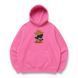 Hats one piece Oversize hoodie, Pink, S (warm)