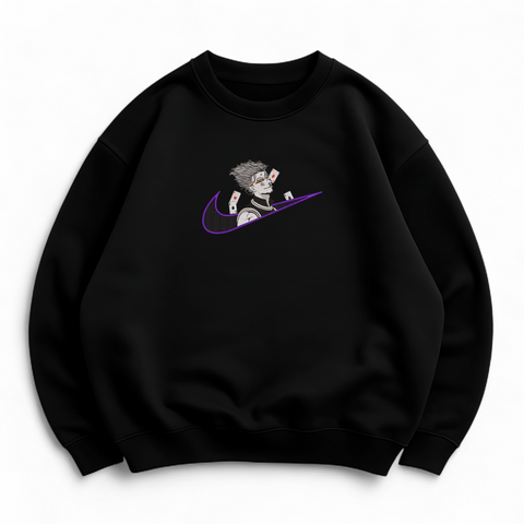 Swoosh Hisoka oversize sweatshirt, Black, S (warm)