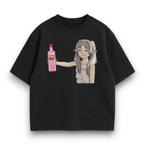 Frieren with GIN oversize t-shirt 30.91 фото