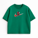 swoosh Spider-man and Venom oversize t-shirt, Green, XS