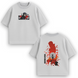 Itachi large embroidery v2 oversize t-shirt, light gray, XS