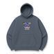don't want to die skinny oversize hoodie, Gray, S (warm)