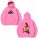 Itachi large embroidery v2 oversize hoodie, Pink, S (warm)