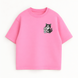 Cat with energy drink white oversize t-shirt 31.262 фото
