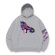 Killer Queen Jojo oversize hoodie, light gray, S (not warm)