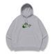 Swoosh Roronoa Zoro color oversize hoodie, light gray, S (not warm)