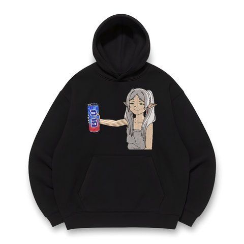Frieren with energy drink oversize hoodie 30.301.1 фото