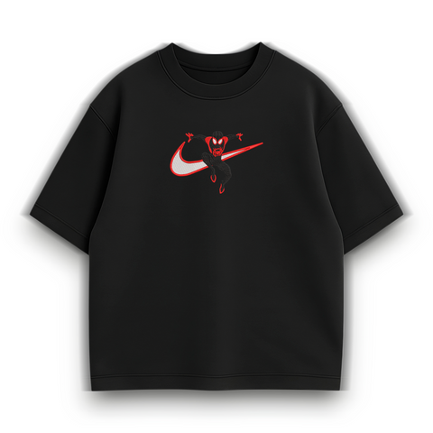 swoosh Spider-Morales oversize t-shirt, Black, XS