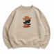 Hats one piece oversize sweatshirt, Beige, S (warm)